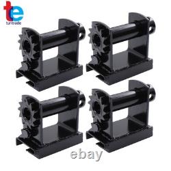 Stainless Steel Trailer Track Slider Winch Flatbed Semi Truck 5500lbs 4pcs