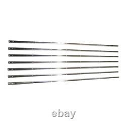 Stainless Steel Truck Bed Floor Mounting Strip Set For Short Bed Stepside