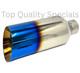Stainless Steel Truck / Diesel / Suv Exhaust Tip 3 Inlet 5 Outlet 12 Long