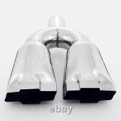 Stainless Steel Truck Exhaust Tip Dual Bowtie Out for CHEVY SILVERADO 1 2 3500