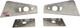 Stainless Steel Truck Hood Light Brackets For Single Stud Plow Lights