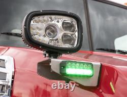 Stainless Steel Truck Hood Light Brackets for Single Stud Plow Lights