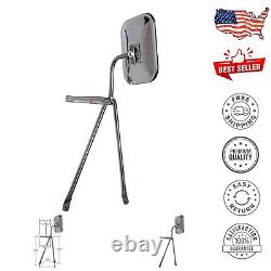 Stainless Steel Truck Mirror Blind Spot Eliminator with Swing-Away Design