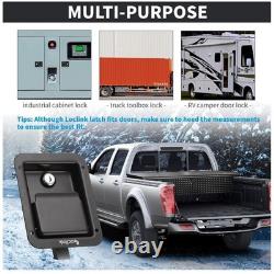 Stainless Steel Truck Toolbox Lock Kit, 4PCS