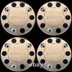 Stainless Steel Wheel Trims Covers 22.5 For Scania Truck And Bus 4 Pieces