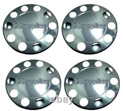 Stainless Steel Wheel Trims Covers 22.5 for Mercedes Actros Atego Truck 4 Pcs