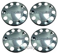 Stainless Steel Wheel Trims Covers 22.5 for Mercedes Actros Atego Truck 4 Pcs