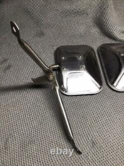 Stainless Truck Mirrors Door Towing Chevrolet Ford Dodge Chevy 3 Leg
