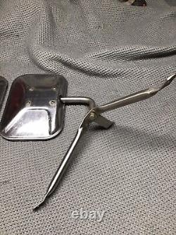 Stainless Truck Mirrors Door Towing Chevrolet Ford Dodge Chevy 3 Leg
