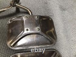 Stainless Truck Mirrors Door Towing Chevrolet Ford Dodge Chevy 3 Leg