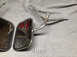 Stainless Truck Mirrors Door Towing Chevrolet Ford Dodge Chevy 3 Leg