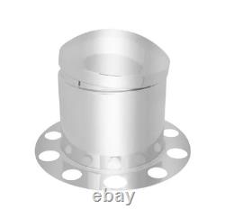 Stainless steel Chrome Point Hub Cover Semi Truck Wheel Axle Cover 33mm Complete