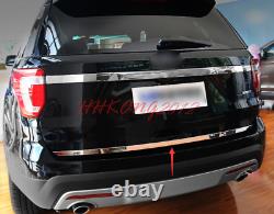 Stainless steel rear truck door bottom trim cover For Ford Explorer 2016-2019