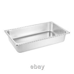 Stainless steel rectangular commercial food box fast food truck buffet dish box