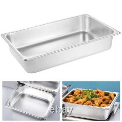 Stainless steel rectangular commercial food box fast food truck buffet dish box