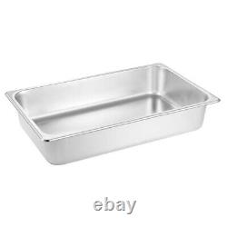 Stainless steel rectangular commercial food box fast food truck buffet dish box