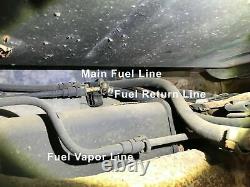 Steel Fuel Return Vapor Line Kit 99-03 Chevy/Gmc Truck 4 Door Crew Cab Stainless