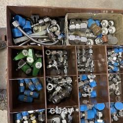 Swedgelok S/S Fittings Serivice Truck Assortment 1/4 3/8 Some 1/2