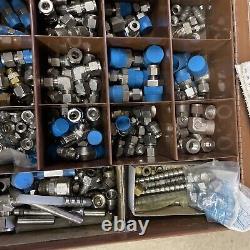 Swedgelok S/S Fittings Serivice Truck Assortment 1/4 3/8 Some 1/2