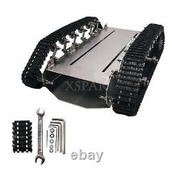 T600 Metal Truck Stainless Steel Body Tank Intelligent Robot Plastic Pedrail xr