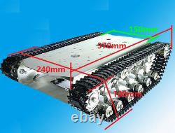 T600 Stainless Steel Tank Truck Intelligent Robot Chassis Metal Pedrail