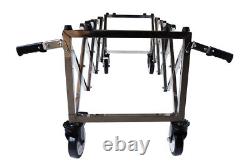 TECHTONGDA Funeral Church Truck Sturdy Casket Stand Cart Stainless Steel