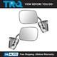 Trq Stainless Steel Manual Side View Mirrors Lh & Rh Pair Set For Chevy Truck
