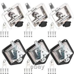 T-Handle Truck Tool Box Latch Replacement Kit 304 Stainless Steel Lock & Keys