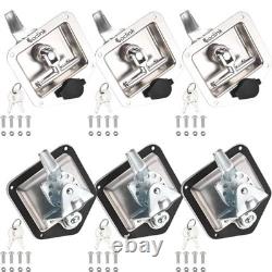 T-Handle Truck Tool Box Latch Replacement Kit 304 Stainless Steel Lock & Keys