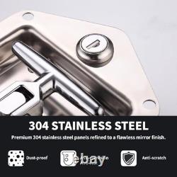 T-Handle Truck Tool Box Latch Replacement Kit 304 Stainless Steel Lock & Keys