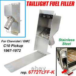 Tail Light Fuel Filler For 67-72 GMC Chevy Truck Hidden Gas Door Relocation Kit