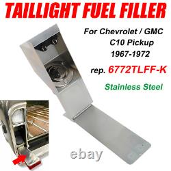 Taillight Fuel Filler For 1967-72 GMC Chevy Truck Hidden Gas Door Relocation Kit