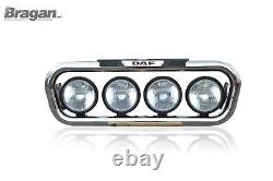To Fit 2014+ DAF LF Euro 6 18T Stainless Steel Grill Light Bar Truck grill bar B