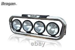 To Fit 2014+ DAF LF Euro 6 18T Stainless Steel Grill Light Bar Truck grill bar B