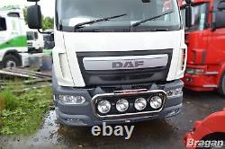 To Fit 2014+ DAF LF Euro 6 18T Stainless Steel Grill Light Bar Truck grill bar B