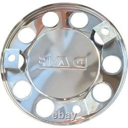 To Fit Daf Truck & Bus Stainless Steel 22.5 Wheel Covers 4pcs