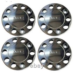 To Fit Daf Truck & Bus Stainless Steel 22.5 Wheel Covers 4pcs