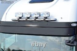 To Fit Iveco Stralis Stainless Steel Truck Roof Visor Light Lamp Bar + 5 LEDs