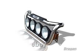 To Fit Iveco Trakker Stainless Steel Truck Lorry Grill Light Bar D + 9 Spots
