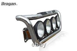 To Fit Iveco Trakker Stainless Steel Truck Lorry Grill Light Bar D + 9 Spots