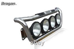 To Fit Iveco Trakker Stainless Steel Truck Lorry Grill Light Bar D + 9 Spots