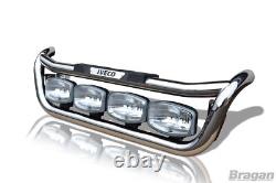 To Fit Iveco Trakker Stainless Steel Truck Lorry Grill Light Bar Type C