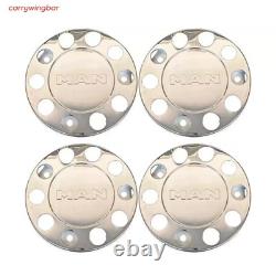 To Fit Man Truck & Bus Stainless Steel 22.5 Wheel Covers 4pcs