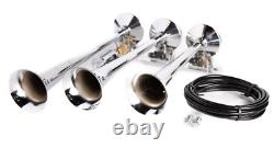 Train Horn Kit Air 3 Trumpet 149 DB 150 PSI for Cars/Truck Viking Horns