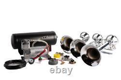 Train Horn Kit Air 5G 3 Trumpet 170 DB 200 PSI for Cars/Truck Viking Horns