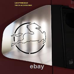 Truck Bed Window Plates And Door Pillar for Iveco S-Way, Chrome Stainless steel