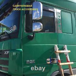 Truck DAF XF 105 Side Mirror Guards Cover Chrome Stainless steel