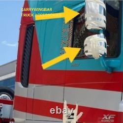 Truck DAF XF 106 Euro 6 Side Mirror Guards Cover Chrome Stainless steel