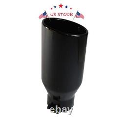 Truck Diesel Stainless Steel Exhaust Tip With Bolt 4 Inlet 6 Outlet 15 Long
