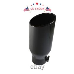 Truck Diesel Stainless Steel Exhaust Tip With Bolt 4 Inlet 6 Outlet 15 Long